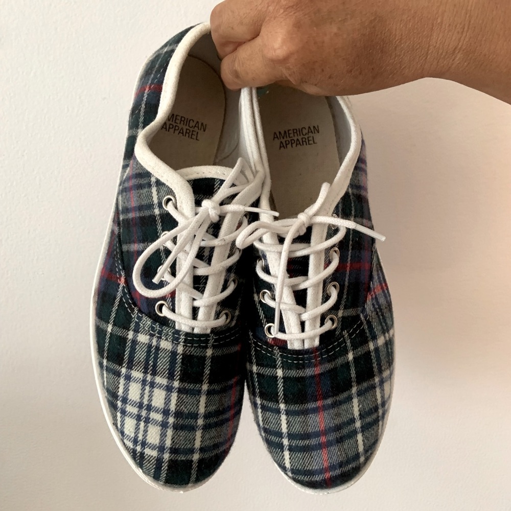 American Apparel Tennis Shoes 💙🤍💚❤️